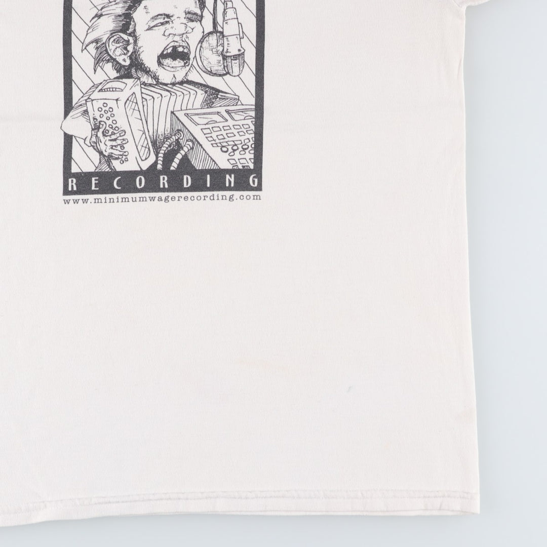 90s-00'S Jerzees Ringer T-shirt, Men's Size M (approx.), Vintage cotton white type Vintage Second Hand
