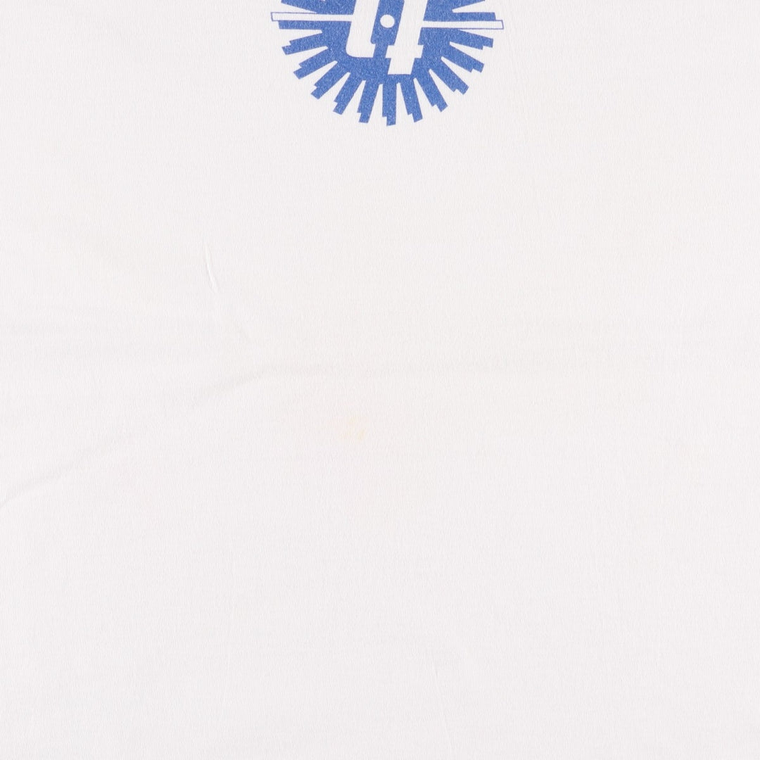 90'S Anvil Ringer T-Shirt, Made in USA, Men's Size L (Equivalent), Vintage cotton white type Vintage Second Hand