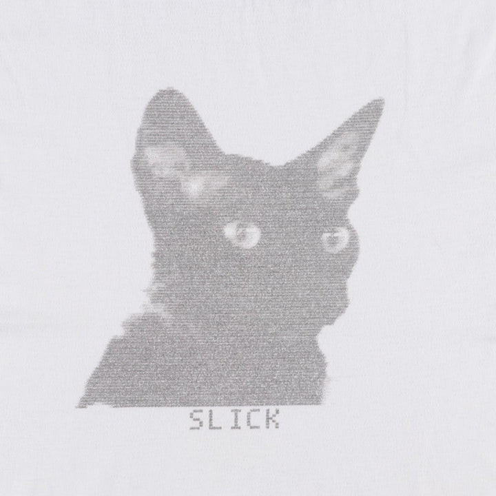 ~90'S Cat Pattern Ringer T-Shirt, Men's Size S (Equivalent), Vintage unclear white type Vintage Second Hand