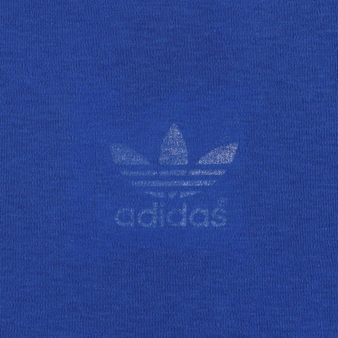 80'S Adidas Trefoil Logo Ringer T-Shirt, Men's Size S (approx.), Vintage unclear blue type Vintage Second Hand