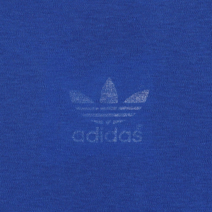 80'S Adidas Trefoil Logo Ringer T-Shirt, Men's Size S (approx.), Vintage unclear blue type Vintage Second Hand