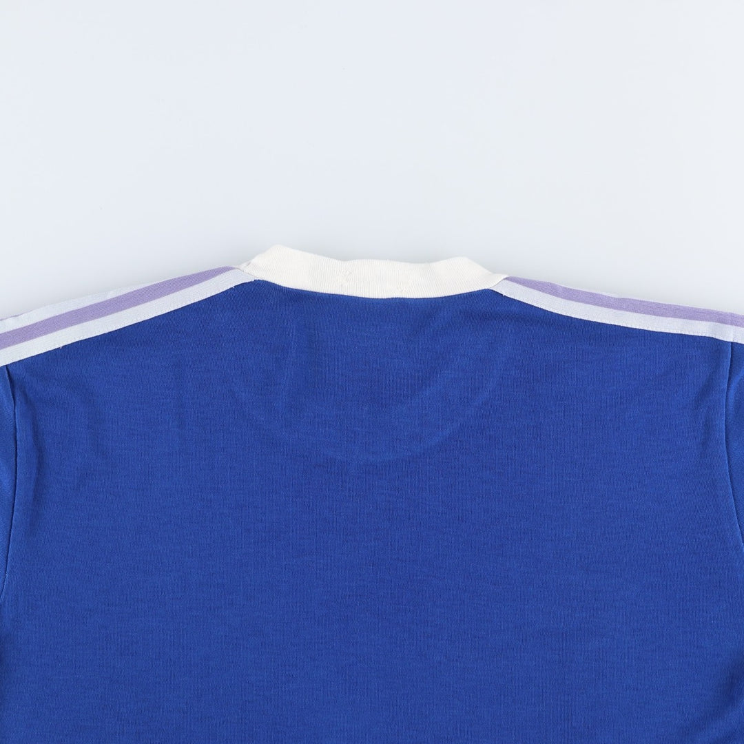80'S Adidas Trefoil Logo Ringer T-Shirt, Men's Size S (approx.), Vintage unclear blue type Vintage Second Hand