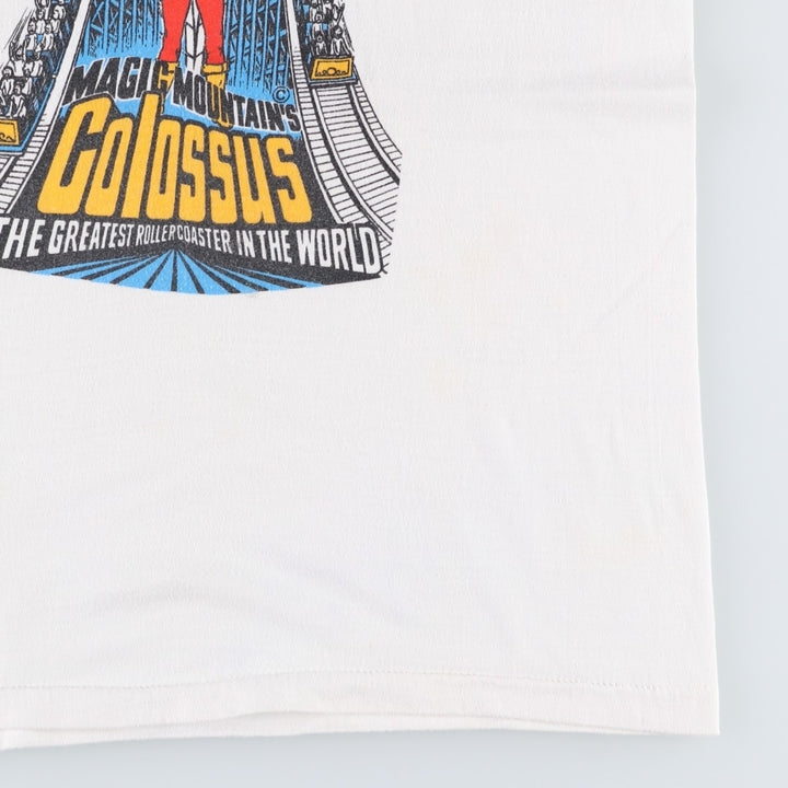 80s-90'S Ringer T-shirt, Made in USA, Men's Size M (approx.), Vintage cotton white type Vintage Second Hand