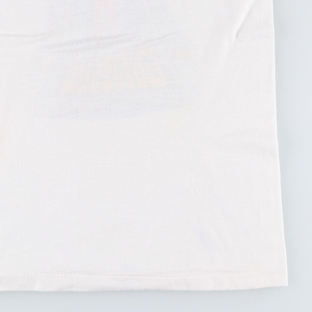 80s-90'S Ringer T-shirt, Made in USA, Men's Size M (approx.), Vintage cotton white type Vintage Second Hand
