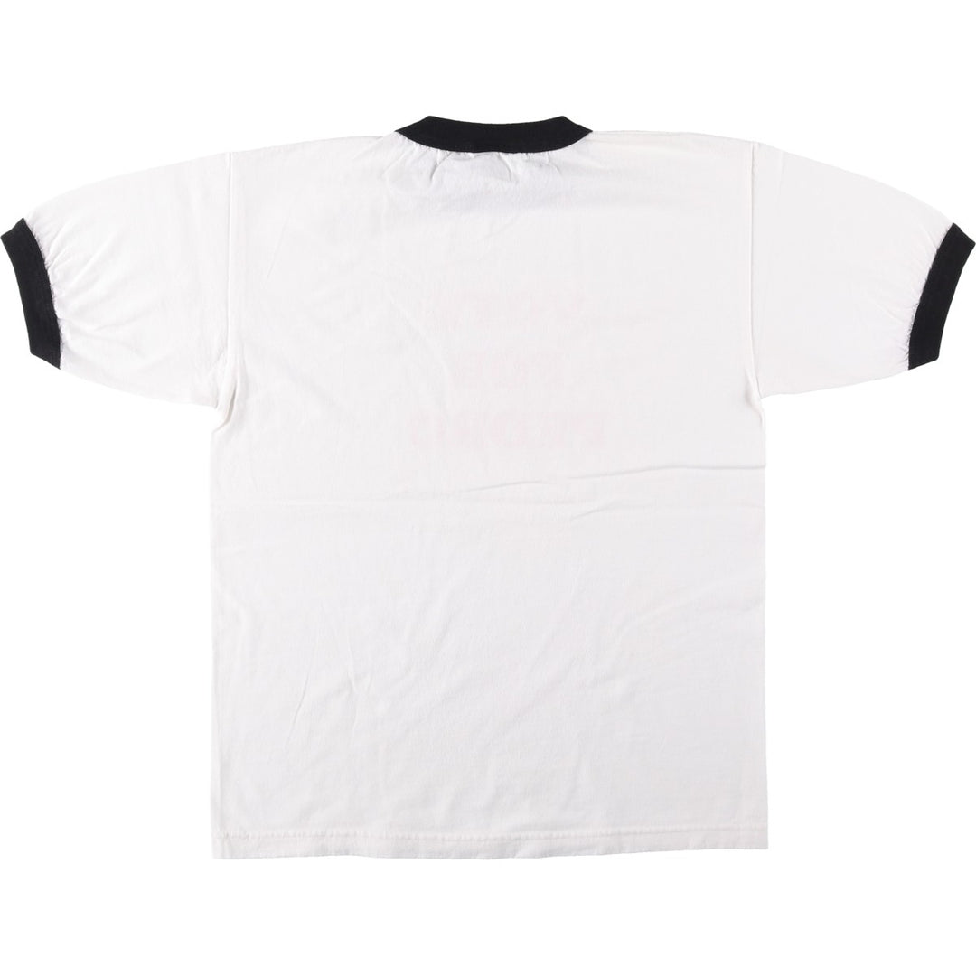 2000'S Napoleon Dynamite Movie Ringer T-Shirt, Men's Size M (approx.) unclear white type Vintage Second Hand
