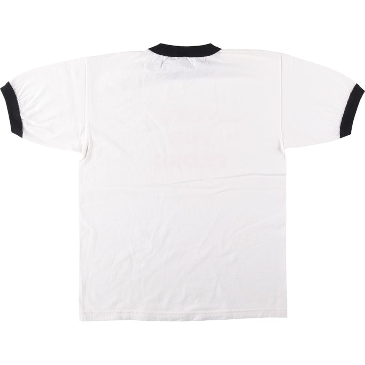 2000'S Napoleon Dynamite Movie Ringer T-Shirt, Men's Size M (approx.) unclear white type Vintage Second Hand