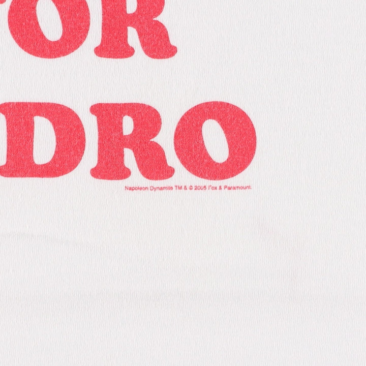 2000'S Napoleon Dynamite Movie Ringer T-Shirt, Men's Size M (approx.) unclear white type Vintage Second Hand