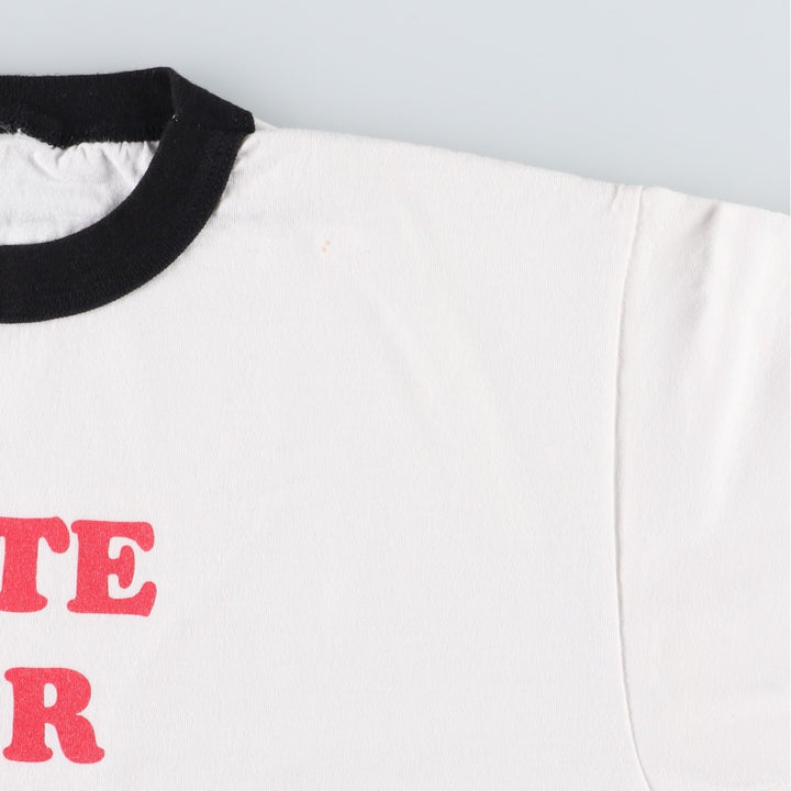 2000'S Napoleon Dynamite Movie Ringer T-Shirt, Men's Size M (approx.) unclear white type Vintage Second Hand