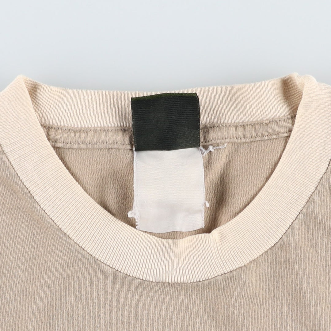 Timberland Ringer T-shirt, Men's Size M cotton Beige type Vintage Second Hand