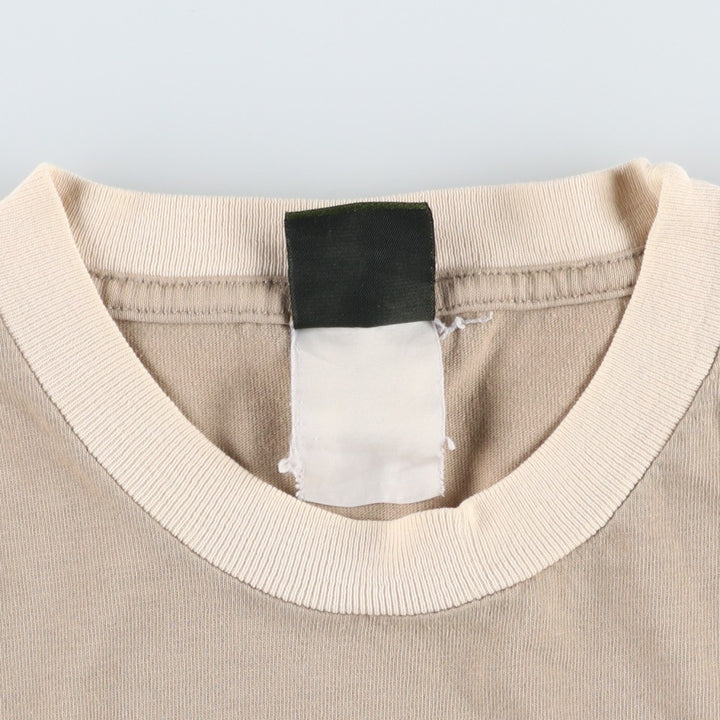 Timberland Ringer T-shirt, Men's Size M cotton Beige type Vintage Second Hand