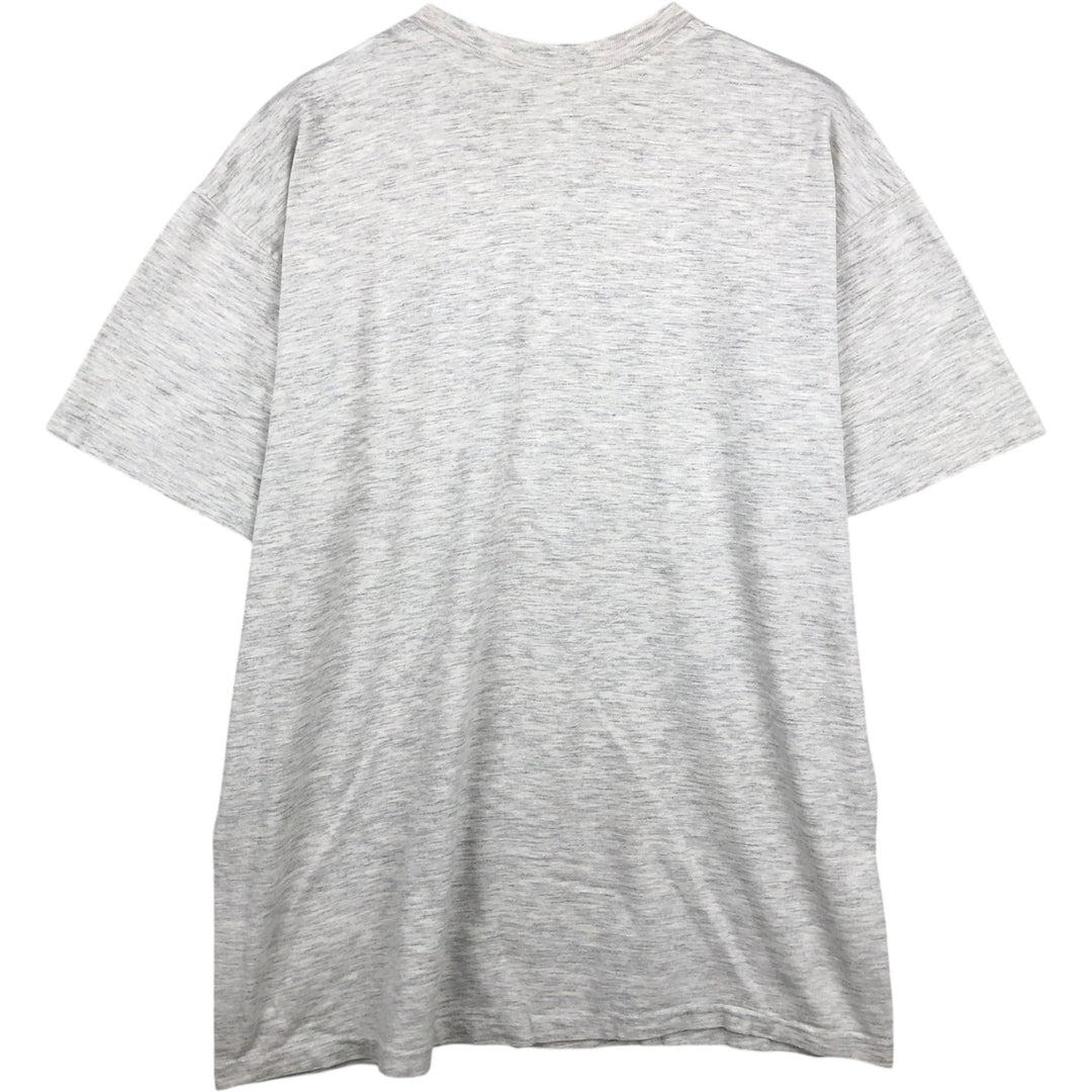 90'S Hanes BEEFY-T Message Print T-Shirt Made in USA Men's XL Vintage cotton gray type Vintage Second Hand