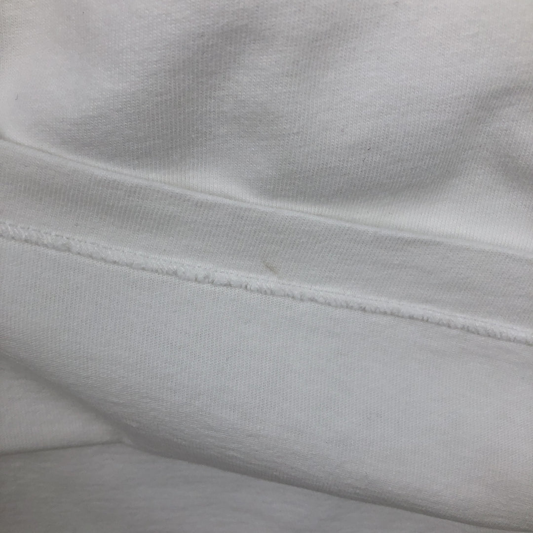 90'S Hanes BEEFY-T Message Print T-Shirt, Made in USA, Men's Size M (approx.), Vintage cotton white type Vintage Second Hand