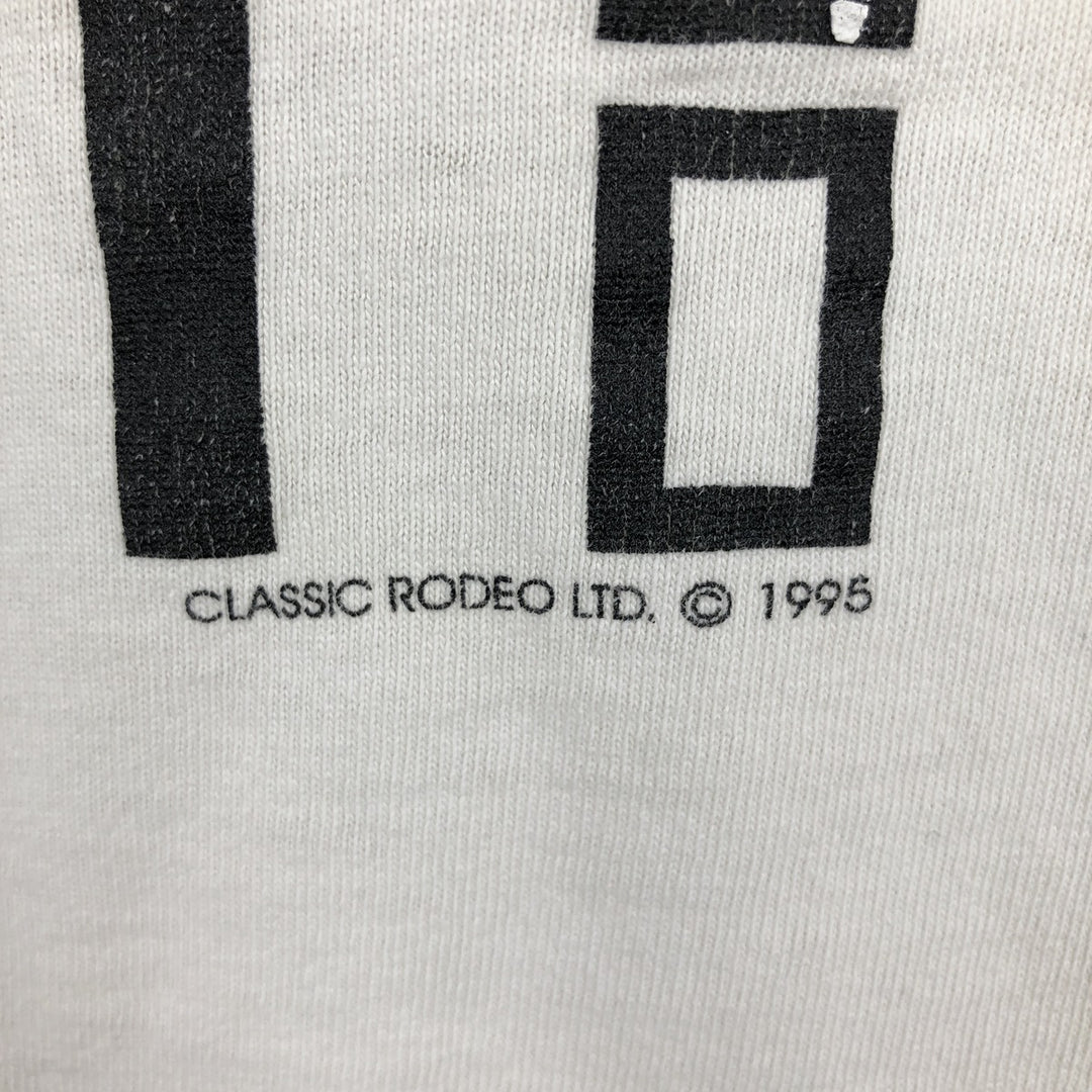 90'S Fruit of the Loom Message Print T-Shirt Made in Canada Men's XL Vintage cotton ivory Vintage Second Hand