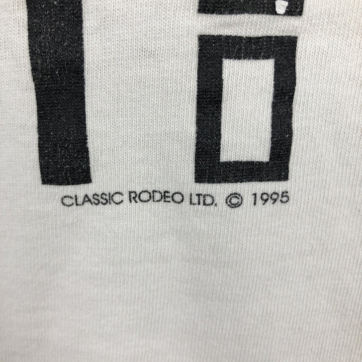 90'S Fruit of the Loom Message Print T-Shirt Made in Canada Men's XL Vintage cotton ivory Vintage Second Hand