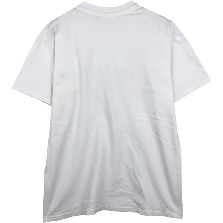 90'S Hanes BEEFY-T Art T-Shirt, Made in USA, Men's Size L (Equivalent), Vintage cotton white type Vintage Second Hand