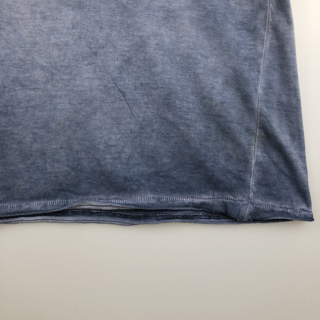 Harley-Davidson Motorcycle Bike T-shirt, Men's Size L cotton blue type Vintage Second Hand