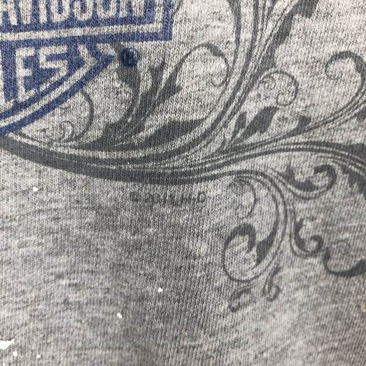 Harley-Davidson Eagle Pattern Motorcycle Bike T-shirt Men's L size cotton gray type Vintage Second Hand