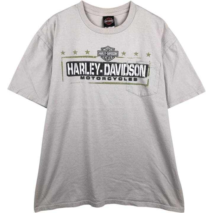 Harley-Davidson Motorcycle Bike T-shirt, Men's XL size cotton gray type Vintage Second Hand