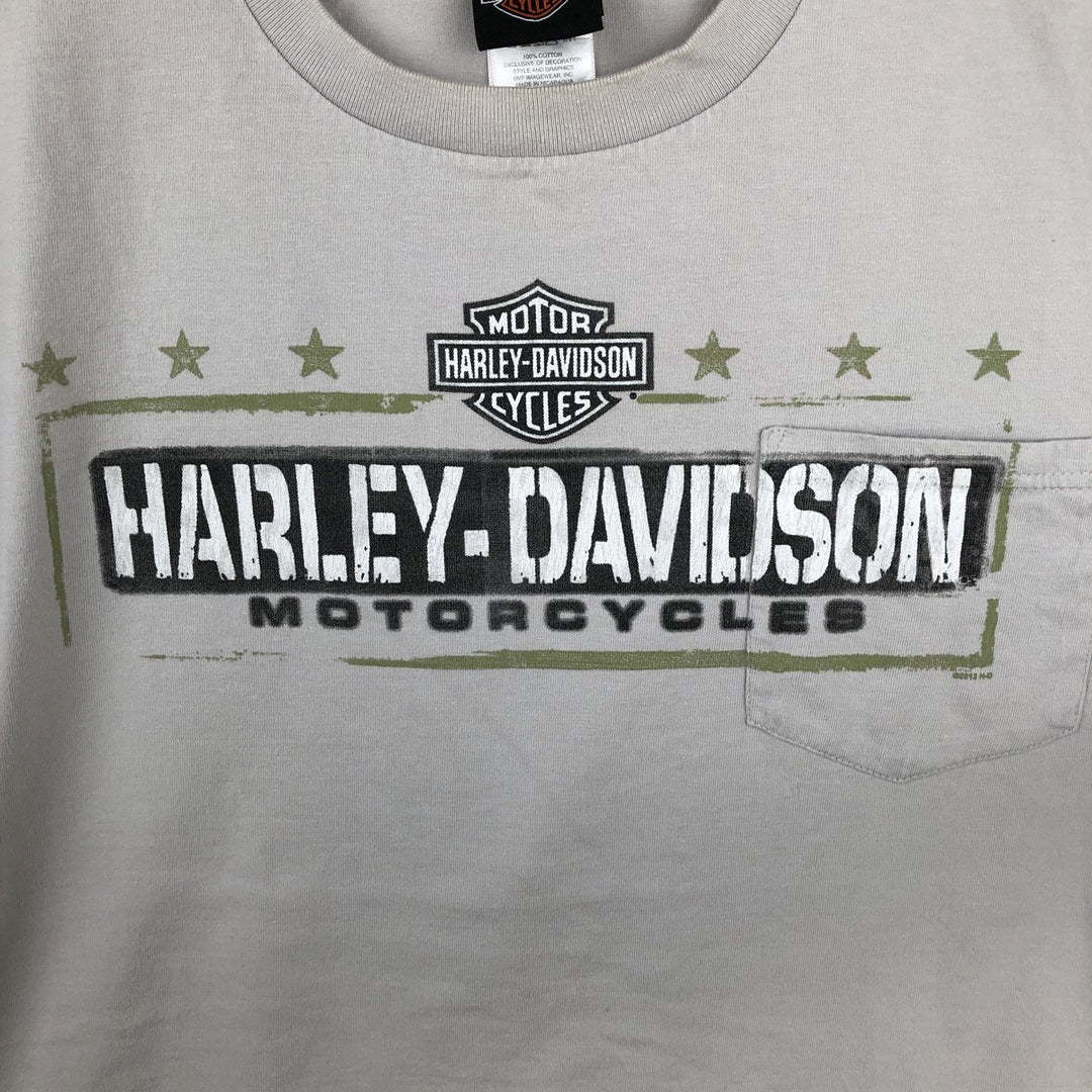 Harley-Davidson Motorcycle Bike T-shirt, Men's XL size cotton gray type Vintage Second Hand