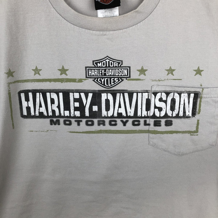 Harley-Davidson Motorcycle Bike T-shirt, Men's XL size cotton gray type Vintage Second Hand