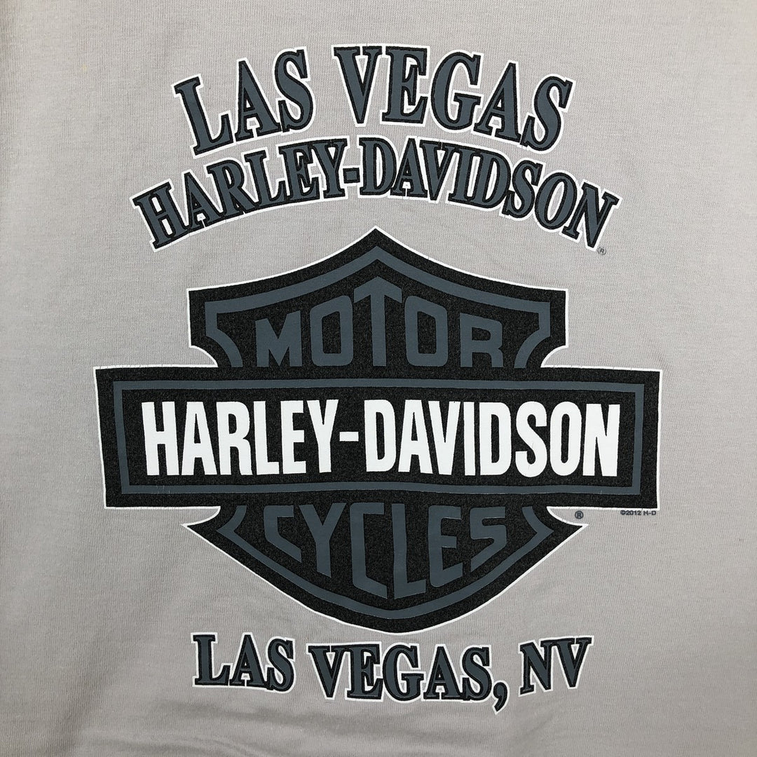 Harley-Davidson Motorcycle Bike T-shirt, Men's XL size cotton gray type Vintage Second Hand