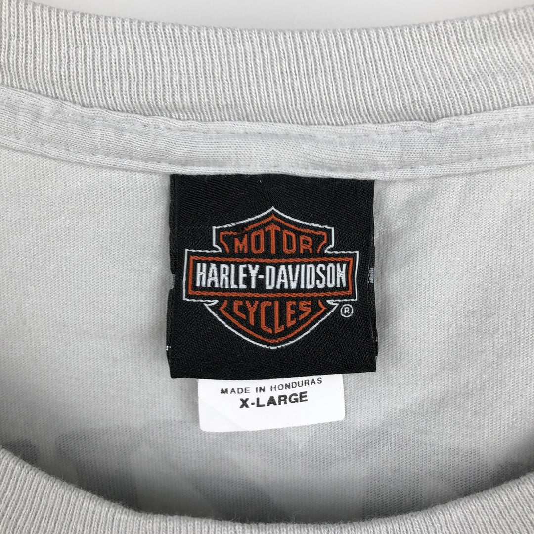 Harley-Davidson Pin-up Girl Motorcycle Bike T-shirt, Men's XL cotton gray type Vintage Second Hand