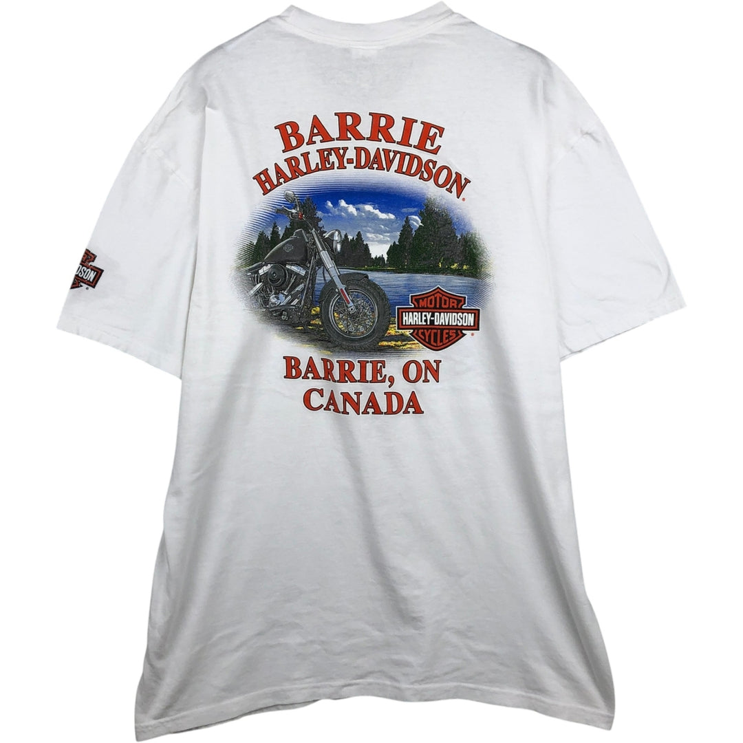 Harley-Davidson Motorcycle Bike T-shirt, Men's XL size cotton white type Vintage Second Hand