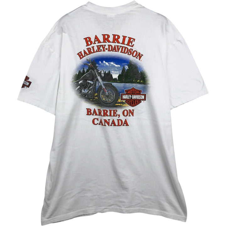 Harley-Davidson Motorcycle Bike T-shirt, Men's XL size cotton white type Vintage Second Hand