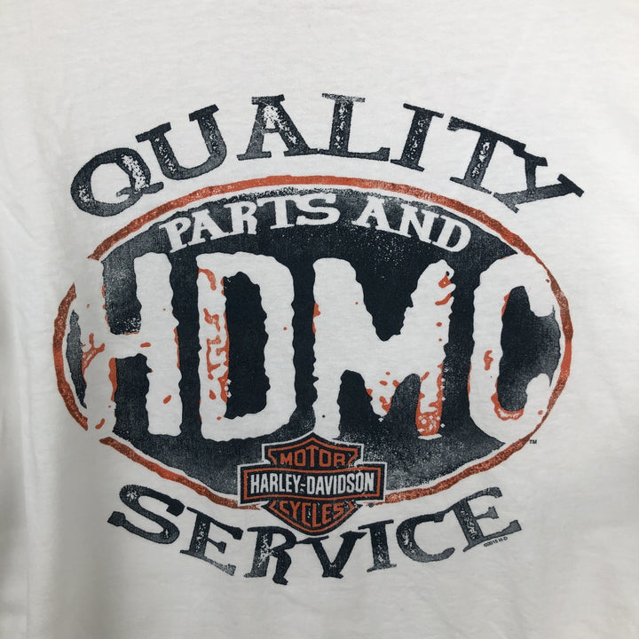 Harley-Davidson Motorcycle Bike T-shirt, Men's XL size cotton white type Vintage Second Hand
