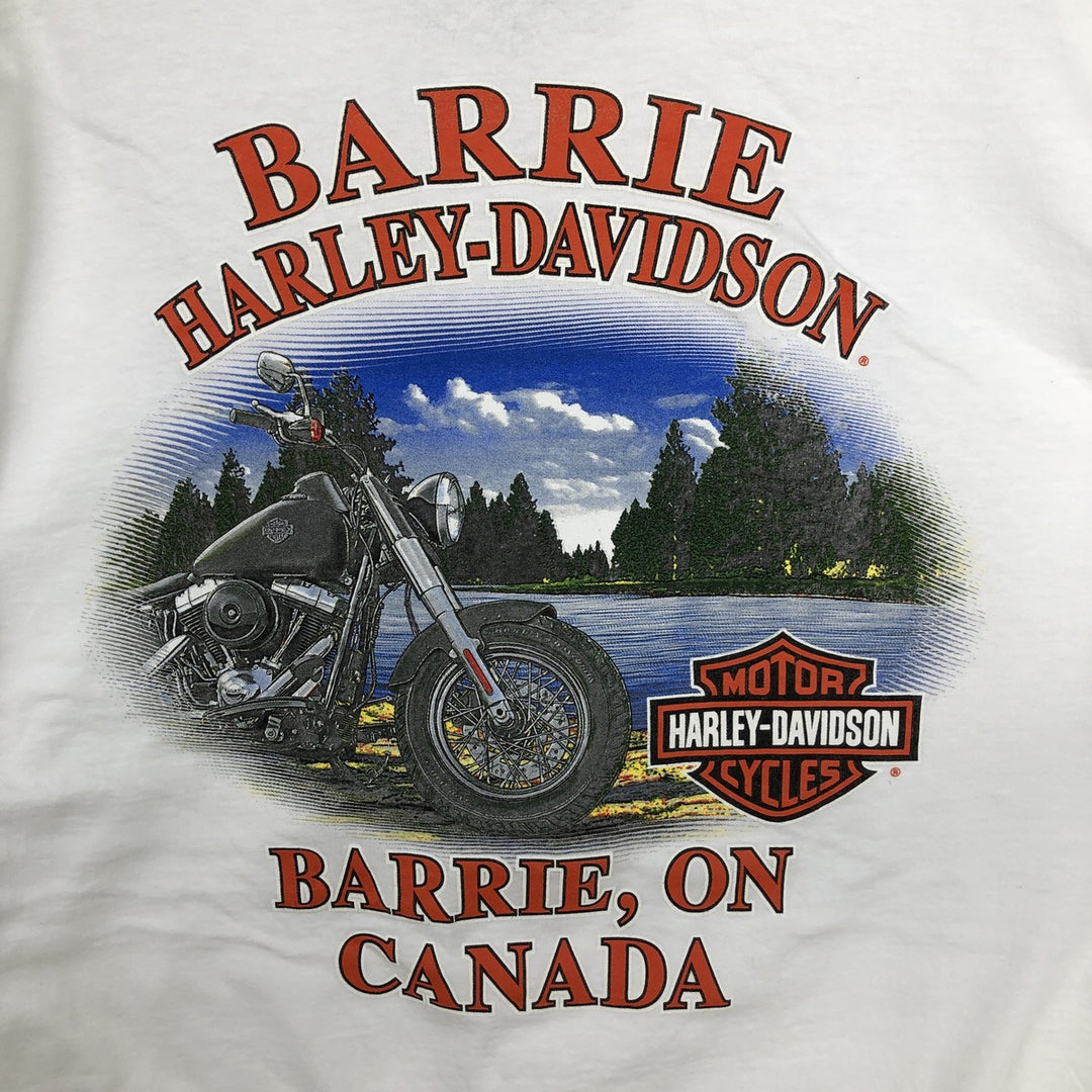 Harley-Davidson Motorcycle Bike T-shirt, Men's XL size cotton white type Vintage Second Hand