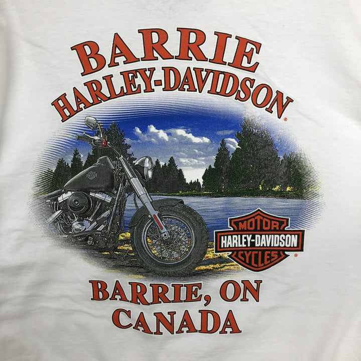 Harley-Davidson Motorcycle Bike T-shirt, Men's XL size cotton white type Vintage Second Hand