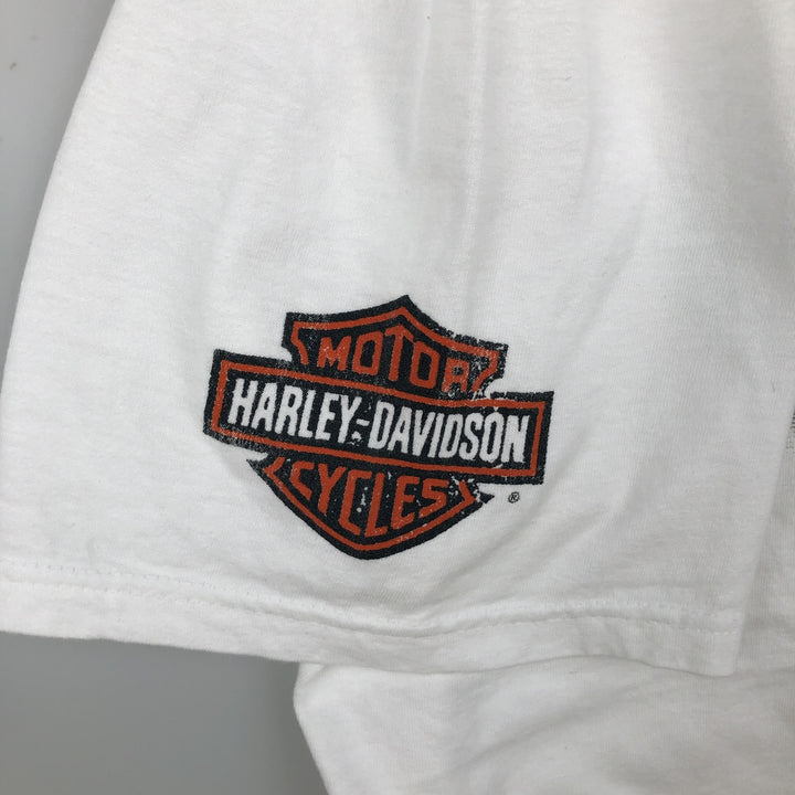 Harley-Davidson Motorcycle Bike T-shirt, Men's XL size cotton white type Vintage Second Hand
