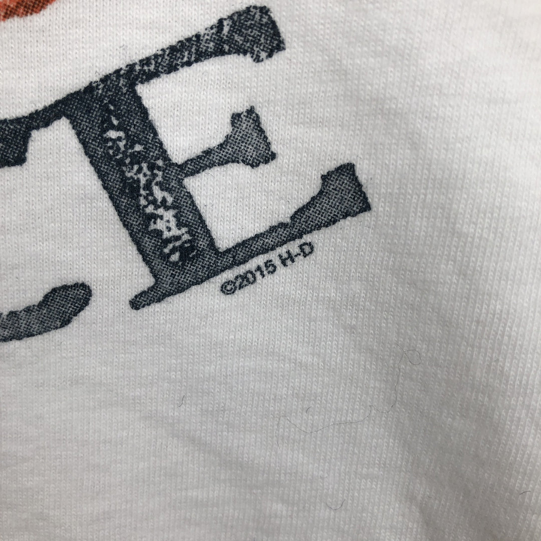 Harley-Davidson Motorcycle Bike T-shirt, Men's XL size cotton white type Vintage Second Hand
