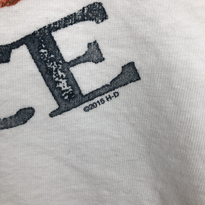 Harley-Davidson Motorcycle Bike T-shirt, Men's XL size cotton white type Vintage Second Hand
