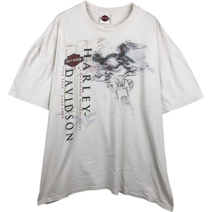 Harley-Davidson Motorcycle Bike T-shirt, Men's XXL unclear white type Vintage Second Hand