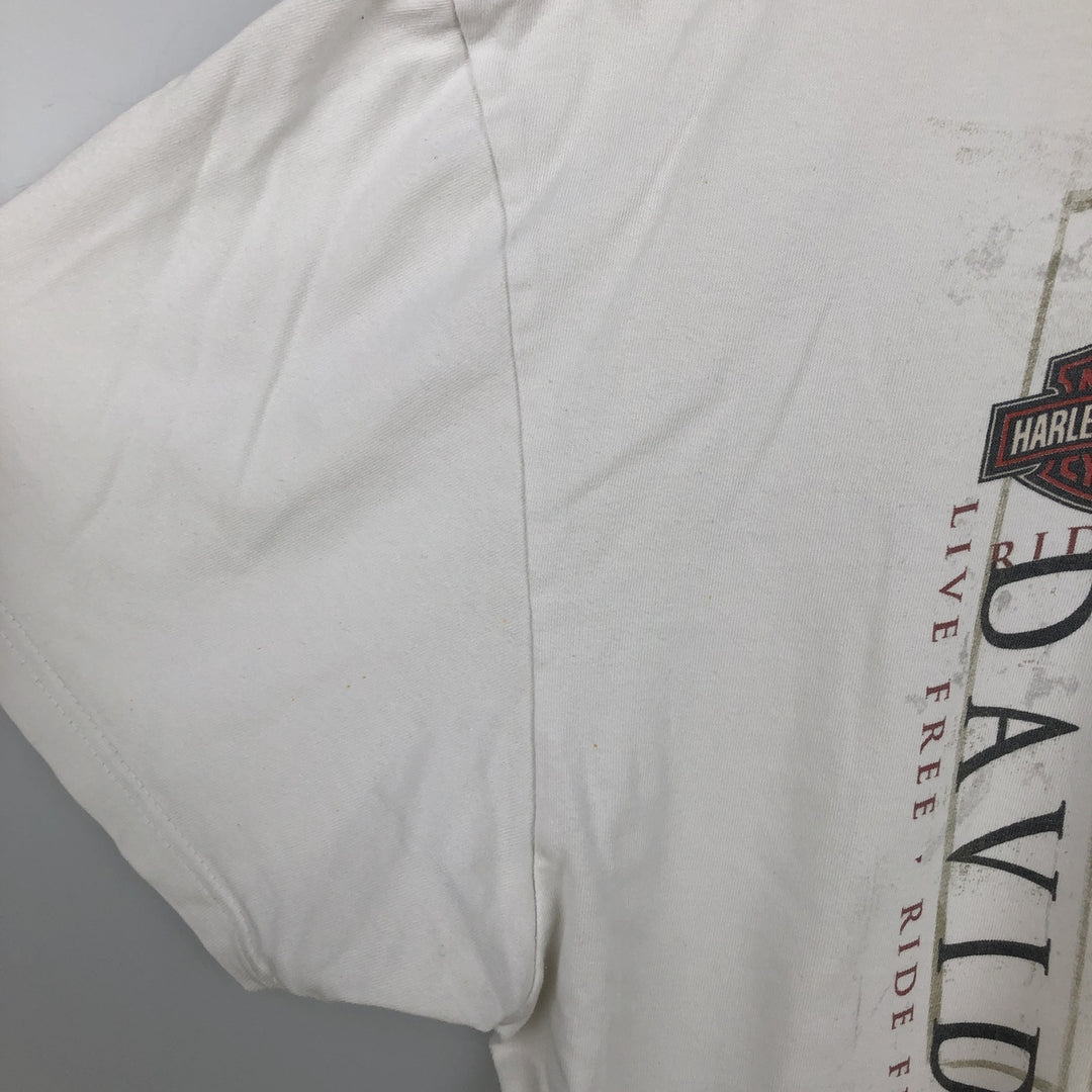 Harley-Davidson Motorcycle Bike T-shirt, Men's XXL unclear white type Vintage Second Hand