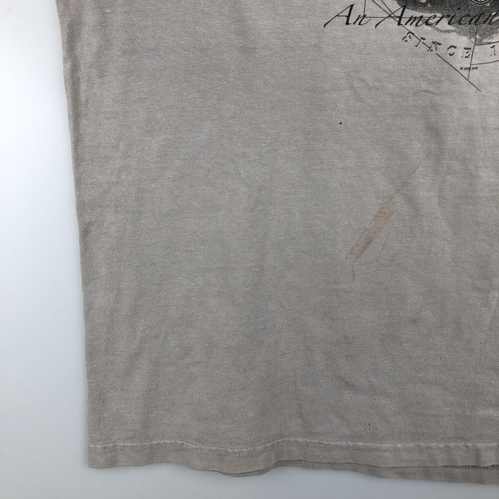 00'S Harley-Davidson Motorcycle Bike T-shirt Made in USA Men's XL cotton Beige type Vintage Second Hand