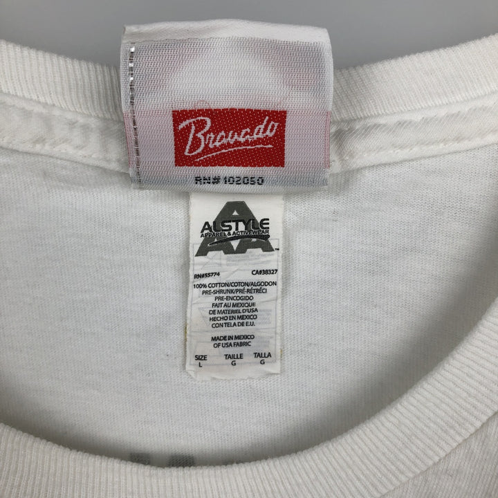 00'S Harley-Davidson Motorcycle Bike T-shirt Men's L size cotton white type Vintage Second Hand