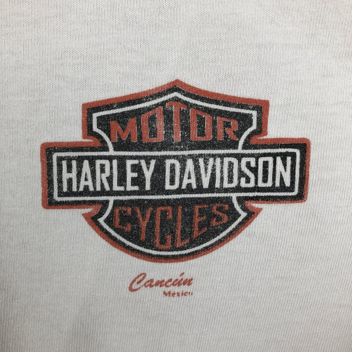 Harley-Davidson Eagle Pattern Motorcycle T-Shirt (Men's Size M) unclear white type Vintage Second Hand