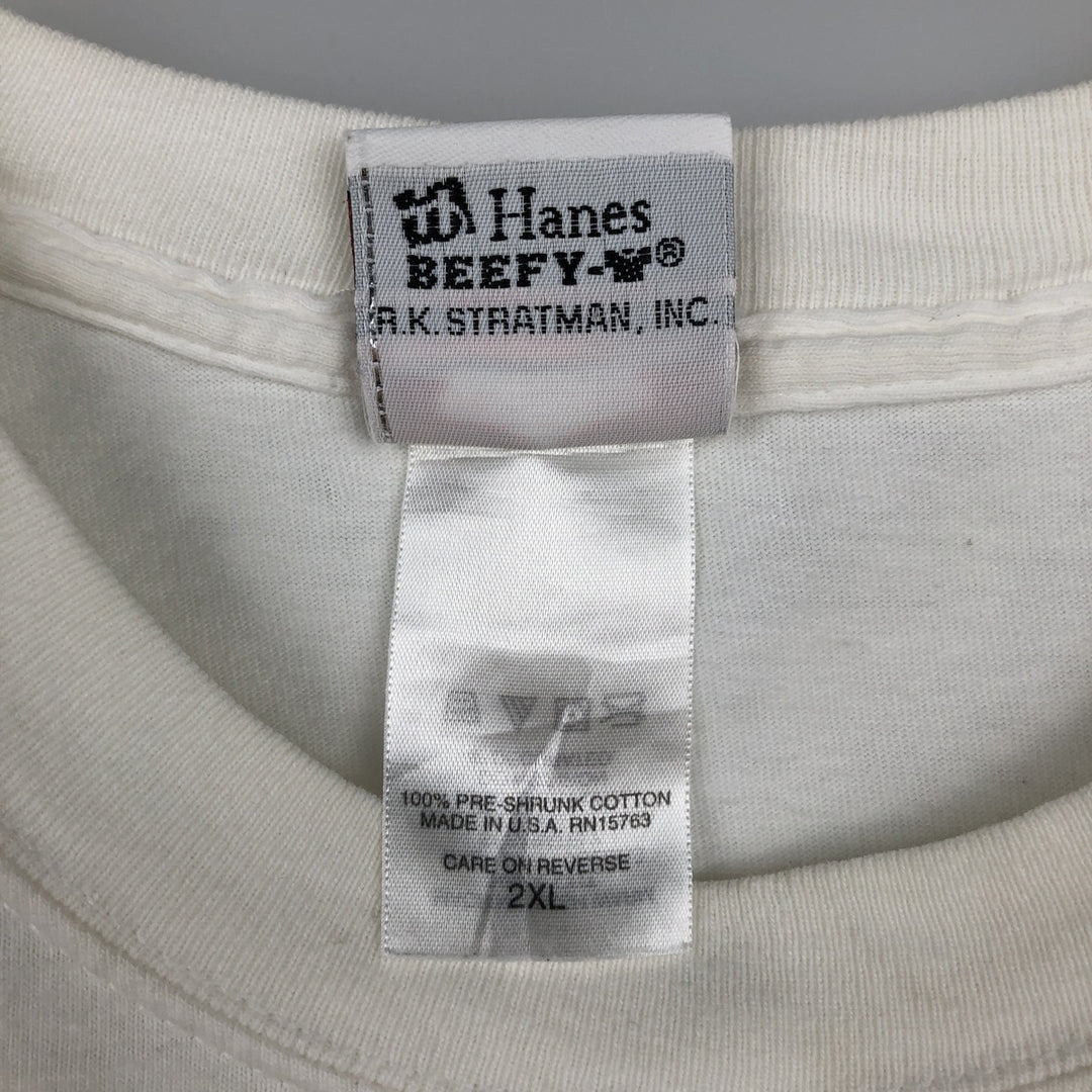 00'S Harley-Davidson Motorcycle Bike T-shirt Made in USA Men's XXL cotton white type Vintage Second Hand