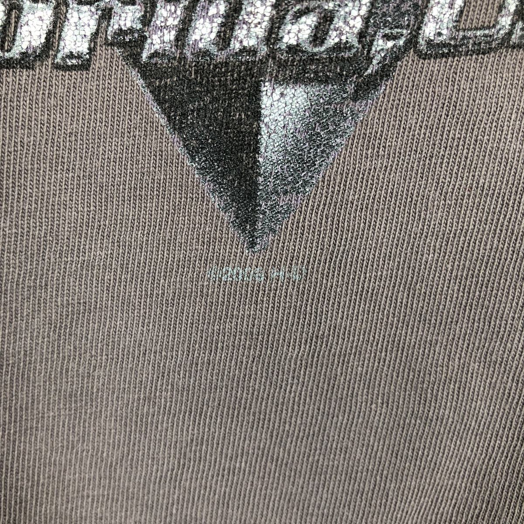 2000'S Harley-Davidson Eagle Pattern Fire Pattern Motorcycle Bike T-Shirt, Men's Size L unclear Charcoal Vintage Second Hand