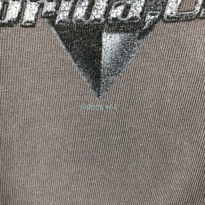 2000'S Harley-Davidson Eagle Pattern Fire Pattern Motorcycle Bike T-Shirt, Men's Size L unclear Charcoal Vintage Second Hand