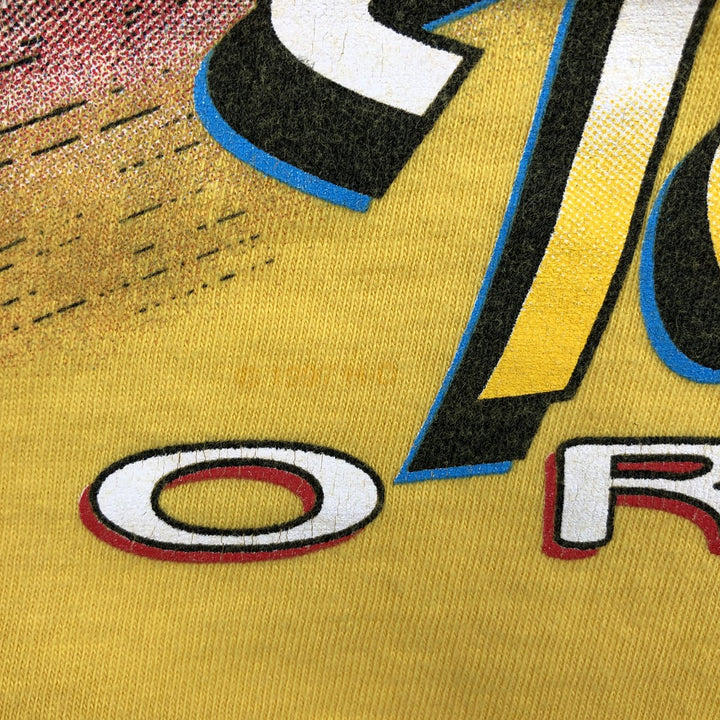 2000'S Harley-Davidson Fire Pattern Crocodile Pattern Motorcycle T-Shirt, Made in USA, Men's Size L (approx.) cotton yellow type Vintage Second Hand