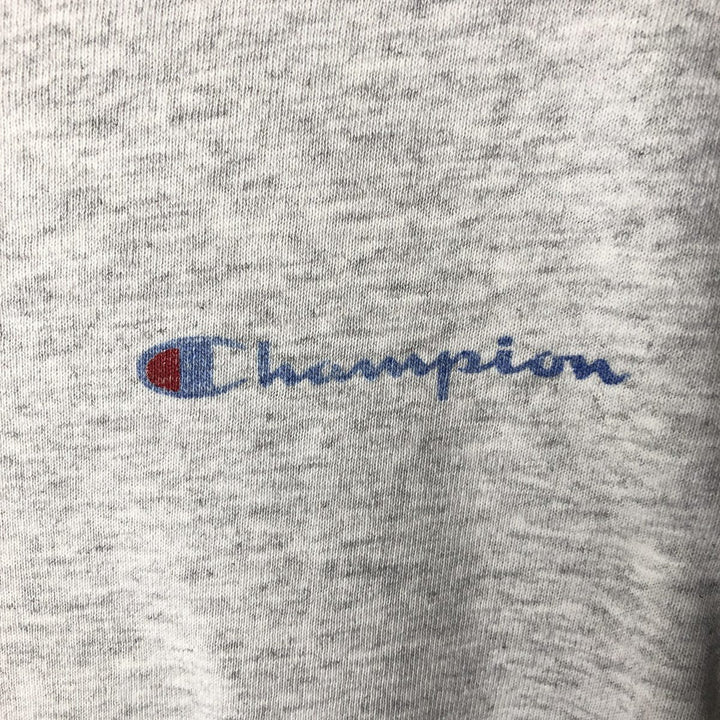 90'S Champion Authentic Athletic Apparel Logo Print T-Shirt, Men's XXL equivalent, Vintage cotton gray type Vintage Second Hand