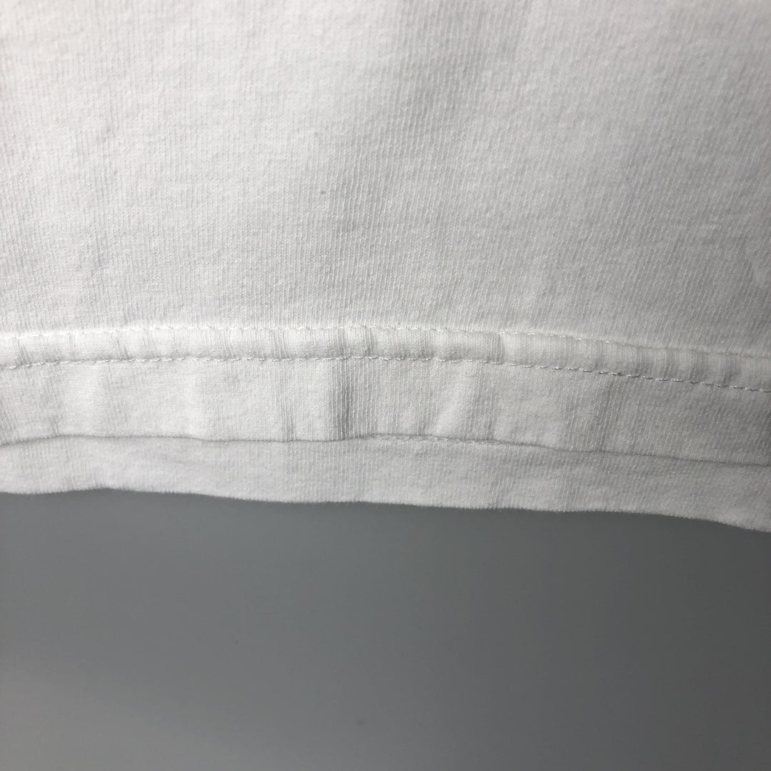 Reebok logo t-shirt, men's size XL. unclear white type Vintage Second Hand