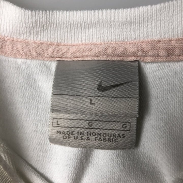 00'S Nike One Point Logo T-shirt Men's L size cotton white type Vintage Second Hand