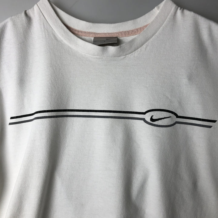 00'S Nike One Point Logo T-shirt Men's L size cotton white type Vintage Second Hand