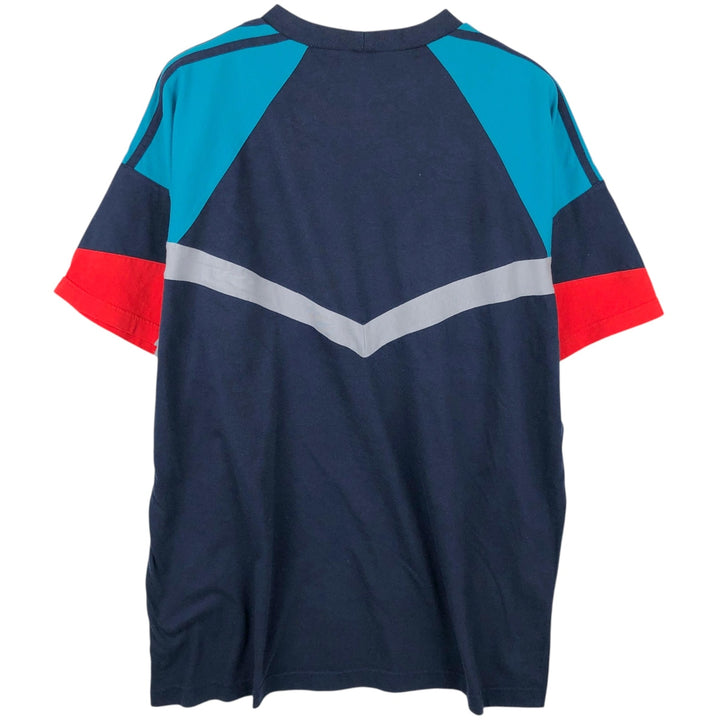 80s-90'S Adidas Trefoil Logo T-Shirt, Men's XXL equivalent, Vintage cotton navy blue type Vintage Second Hand