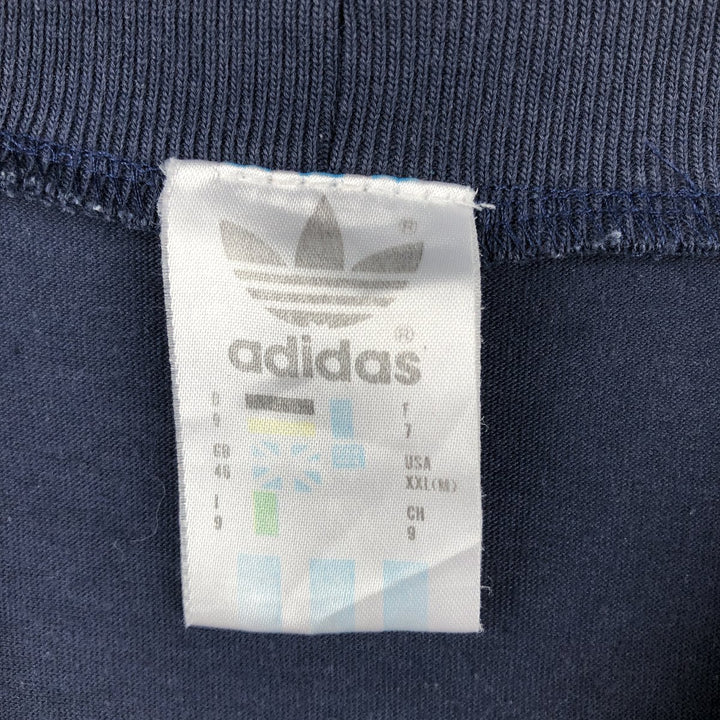 80s-90'S Adidas Trefoil Logo T-Shirt, Men's XXL equivalent, Vintage cotton navy blue type Vintage Second Hand