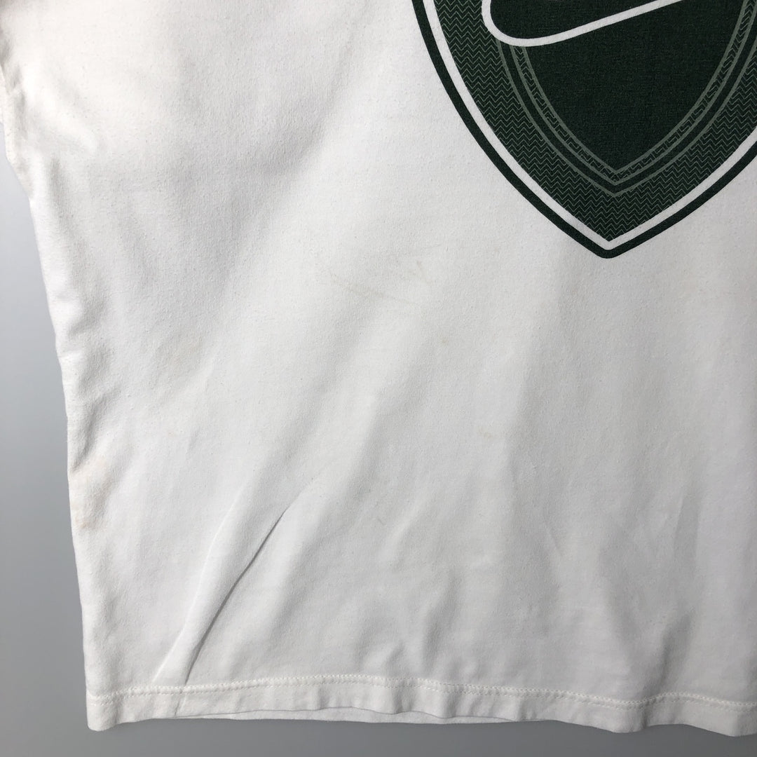 90s-era Nike logo print t-shirt, men's size M equivalent, vintage. cotton white type Vintage Second Hand